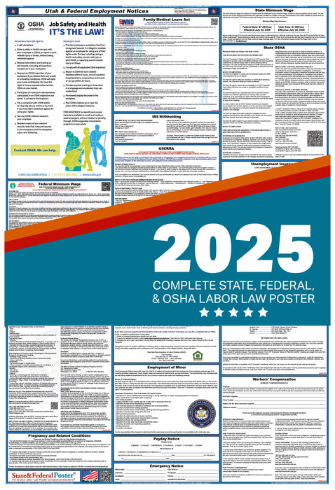 PREORDER - Utah Digital Labor Law Poster 2025