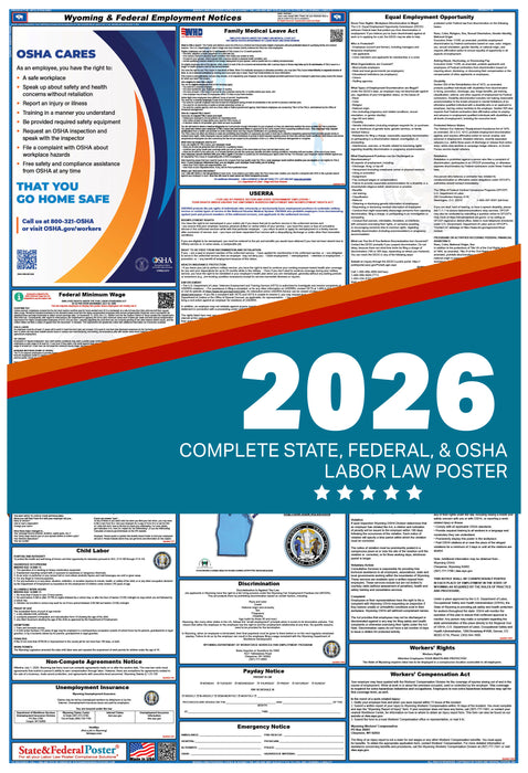 Wyoming State and Federal Labor Law Poster 2026