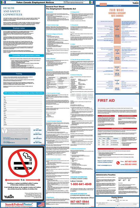 Yukon Canada Employment Standards Poster 2025