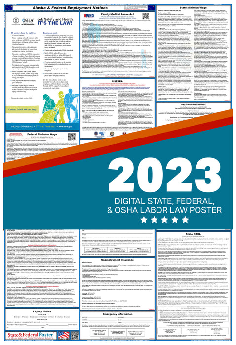Alaska Digital Labor Law Poster 2023