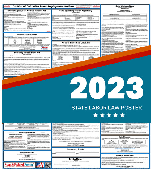 District of Columbia State Labor Law Poster