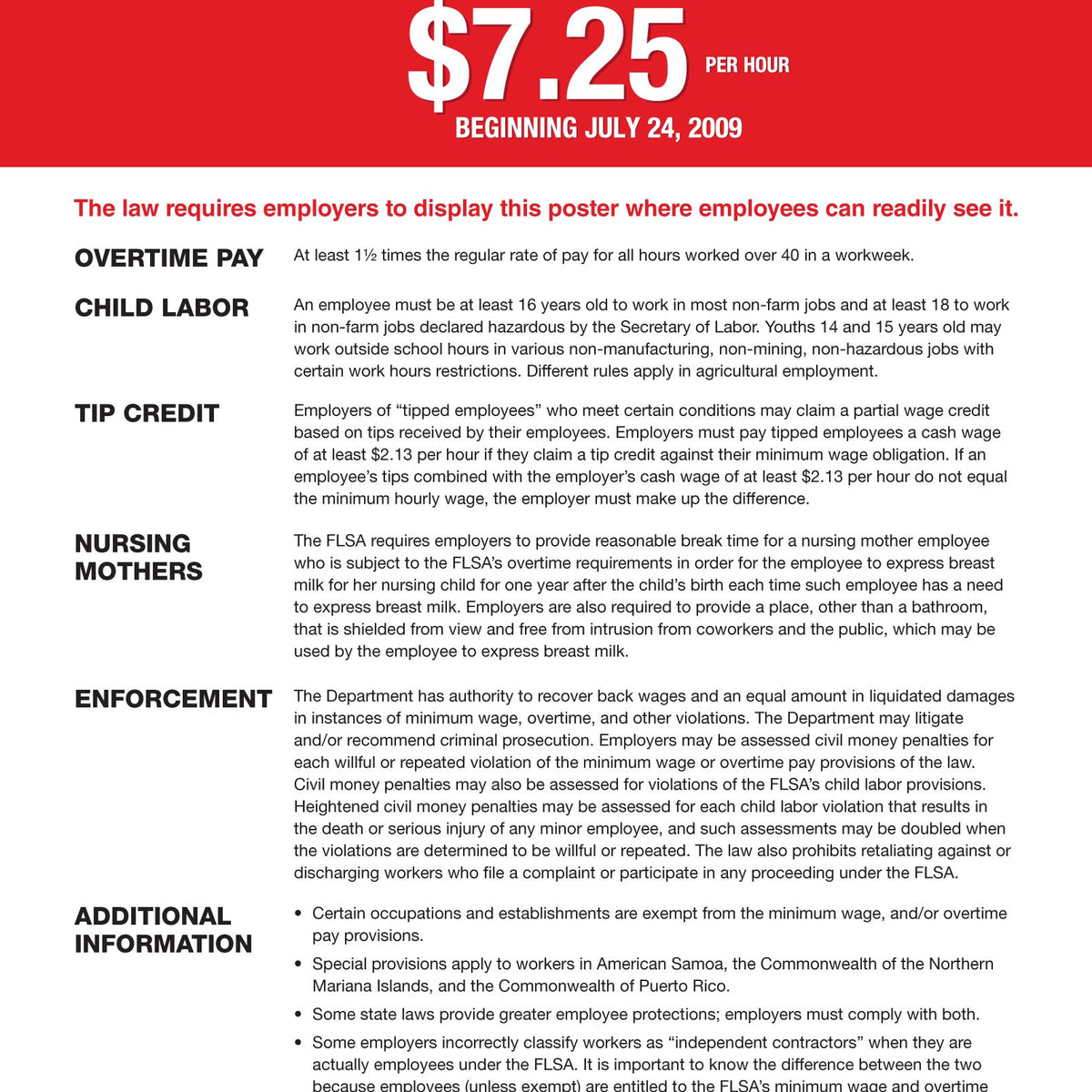 Flsa Image Fair Labor Standards Act Of 1938 Posters