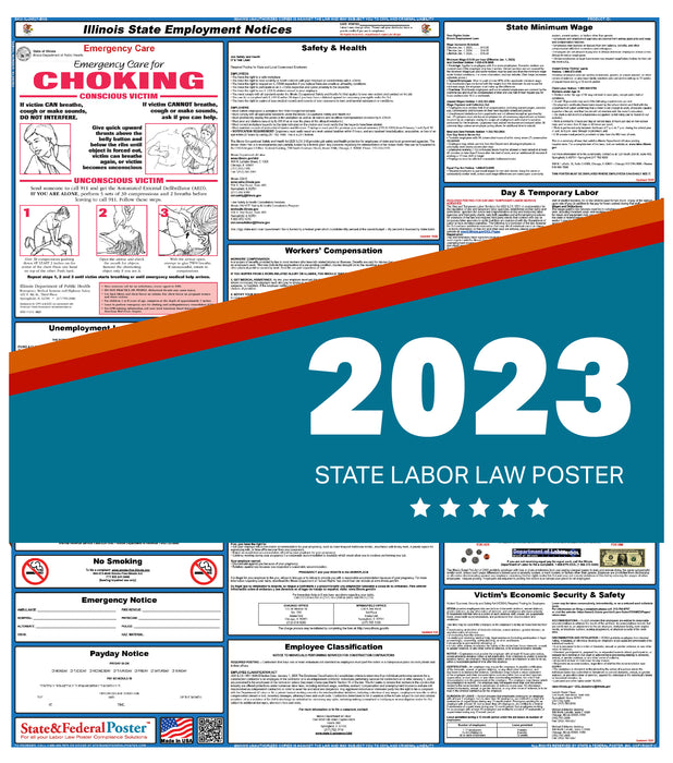 Illinois State Labor Law Poster 2023