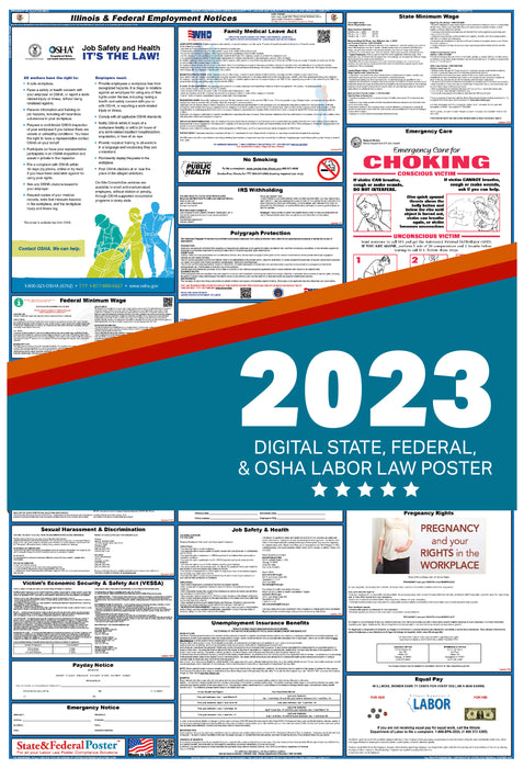Illinois Digital Labor Law Poster 2023