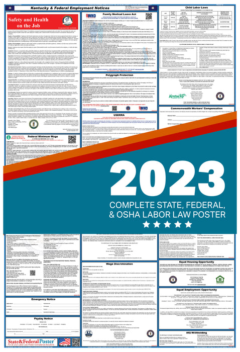 Kentucky State and Federal Labor Law Poster 2023