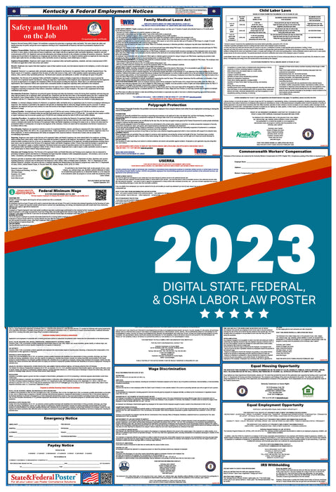 Kentucky Digital Labor Law Poster 2023