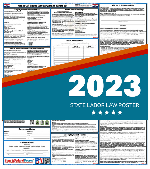 Missouri State Labor Law Poster 2023