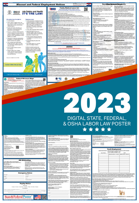 Missouri Digital Labor Law Poster 2023
