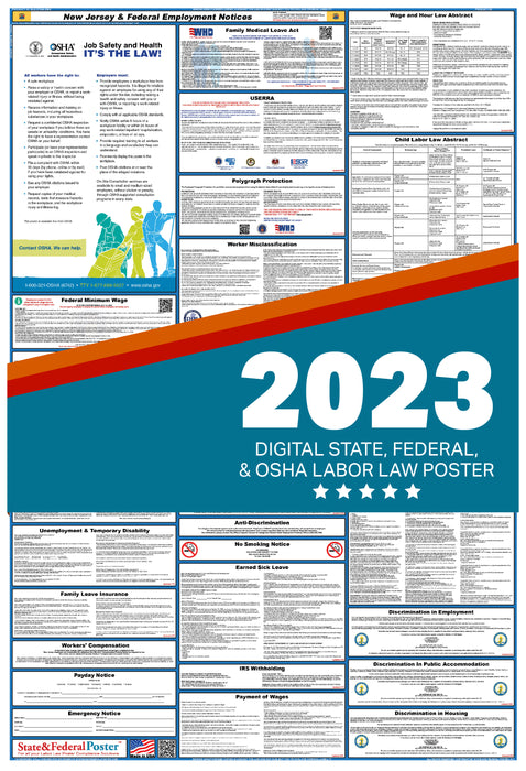 New Jersey Digital Labor Law Poster 2023