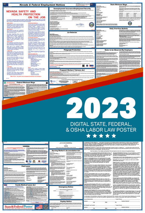 Nevada Digital Labor Law Poster 2023