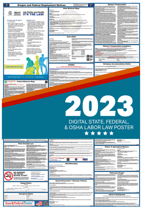 Oregon Digital Labor Law Poster 2023