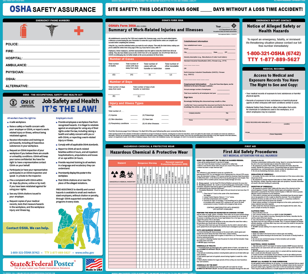 Printable Osha Standards