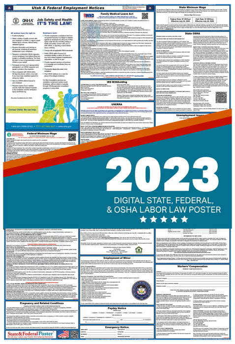 Utah Digital Labor Law Poster 2023
